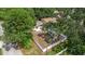 Aerial view highlighting the property's location at 135 Se Monroe N Cir, St Petersburg, FL 33703
