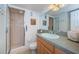 Bathroom with shower and vanity at 8693 Bardmoor Blvd # 202B, Seminole, FL 33777