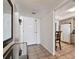 Inviting entryway with tiled floor leading to the kitchen and living area at 14950 Gulf Blvd # 404, Madeira Beach, FL 33708