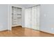 Spacious bedroom closet with built-in shelves and hanging space at 3300 Fox Chase N Cir # 231, Palm Harbor, FL 34683
