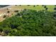 Aerial view showing a property nestled within a verdant forest at 6191 Lockhart Rd, Brooksville, FL 34602