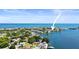 Wide aerial view of waterfront community and surrounding areas at 5134 Salmon Se Dr # A, St Petersburg, FL 33705