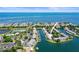 Aerial view of waterfront community, highlighting property location and amenities at 5134 Salmon Se Dr # A, St Petersburg, FL 33705