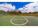 Outdoor basketball court with scenic natural backdrop at 9028 Lake Chase Island Way, Tampa, FL 33626