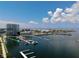 Aerial view of the marina and boat slips at 5120 Marina Way # 0000, Tampa, FL 33611