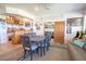 Home bar with wood cabinetry and wine storage at 10177 Sunburst Ct, Spring Hill, FL 34608