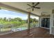 Deck overlooking the pool and backyard at 435 Westwinds Drive, Palm Harbor, FL 34683