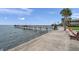 Community pier offering waterfront access and relaxing views at 650 Pinellas Point S Dr # 106, St Petersburg, FL 33705