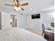 King-size bed, en-suite bathroom and ample closet space at 650 Pinellas Point S Dr # 106, St Petersburg, FL 33705