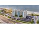 Aerial view of beachfront property and parking at 13500 Gulf Blvd # 605, Madeira Beach, FL 33708