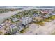 Aerial view of beachfront property, showing building and surrounding area at 13500 Gulf Blvd # 605, Madeira Beach, FL 33708