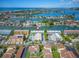 Aerial view showing location of property near water at 320 Windrush Blvd # 4, Indian Rocks Beach, FL 33785
