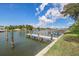 Nice waterfront view with private dock and calm waters at 320 Windrush Blvd # 4, Indian Rocks Beach, FL 33785