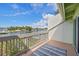 Balcony offering peaceful water views at 320 Windrush Blvd # 4, Indian Rocks Beach, FL 33785