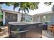 Large hot tub in a private backyard setting at 2827 11Th N Ave, St Petersburg, FL 33713