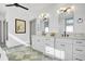 Modern bathroom with double vanity and plenty of counter space at 2827 11Th N Ave, St Petersburg, FL 33713