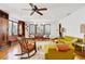 Bright living room with hardwood floors and mid-century modern furniture at 2827 11Th N Ave, St Petersburg, FL 33713