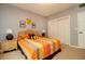 Bedroom with a double bed and sliding door closet at 11520 Shipwatch Dr # 1386, Largo, FL 33774