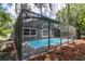 Inviting screened pool area with ample deck space at 5204 New Brittany Ln, Zephyrhills, FL 33541