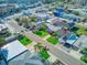 An aerial view showing a house's location near the beach and other homes at 142 Beach Ave, Redington Shores, FL 33708