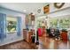 Kitchen with wooden cabinets and office space at 2430 Brazilia Dr # 24, Clearwater, FL 33763
