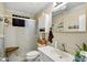 Clean bathroom with shower, toilet and vanity at 2430 Brazilia Dr # 24, Clearwater, FL 33763