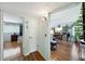 Bright hallway with views of living room and bedroom at 2430 Brazilia Dr # 24, Clearwater, FL 33763