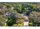 Bird's eye view of house nestled amongst mature trees at 3047 Enisglen Dr, Palm Harbor, FL 34683