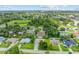 Aerial view showing the home's location in a residential neighborhood at 105 Dartmouth Rd, Venice, FL 34293