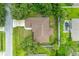 Aerial view of house and surrounding property at 105 Dartmouth Rd, Venice, FL 34293