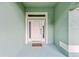 Inviting front door with a welcome mat at 105 Dartmouth Rd, Venice, FL 34293