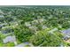 Wide aerial view showing the neighborhood and the property's location at 105 Dartmouth Rd, Venice, FL 34293