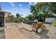 Charming backyard with wooden deck, above ground pool, and patio furniture at 6220 5Th S Ave, St Petersburg, FL 33707