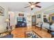 Spacious living room featuring hardwood floors and an open layout at 6220 5Th S Ave, St Petersburg, FL 33707