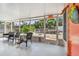 Relaxing screened porch with wicker furniture overlooking the backyard at 6220 5Th S Ave, St Petersburg, FL 33707