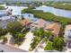 Waterfront property with lush landscaping and private driveway at 5920 Seaside Dr, New Port Richey, FL 34652