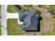 Top-down aerial view of the home and driveway at 10110 Bay State Dr, Port Charlotte, FL 33981