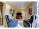 Comfortable living room with modern furnishings, tile floors, and natural lighting at 5820 43Rd N Ter # 1406, St Petersburg, FL 33709