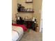 Bedroom featuring small desk and bookshelves at 4041 Murfield E Dr, Bradenton, FL 34203