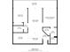 Floor plan layout showcasing total square footage of the property and balcony at 3211 W Swann Ave # 808, Tampa, FL 33609