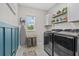 Well-organized laundry room with modern appliances, ample storage, and stylish design, adding convenience to chores at 7114 Mill Hopper Ct, Palmetto, FL 34221