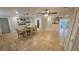 Open dining area features recessed lighting and tiled floors, perfect for entertaining at 3510 Magnolia Way, Punta Gorda, FL 33950
