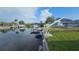 Waterfront property with a boat lift, dock, and scenic water views at 3510 Magnolia Way, Punta Gorda, FL 33950