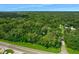 Aerial view showcasing the property's location near a main road at 1026 Roosevelt Ave, Spring Hill, FL 34604