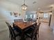 Open dining room flowing into the kitchen and living spaces at 3270 Francoa Dr, Odessa, FL 33556