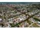 Aerial view showing home's location in a waterfront community with canal access at 13753 Judy Ave, Hudson, FL 34667
