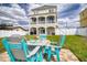 Inviting backyard space with an outdoor seating area, perfect for entertaining at 13753 Judy Ave, Hudson, FL 34667
