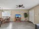 Living room with dining area and wood floors at 11935 Bayonet Ln # 0, New Port Richey, FL 34654