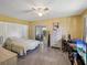 Bedroom with a double bed and access to patio at 11935 Bayonet Ln # 0, New Port Richey, FL 34654