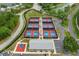 Aerial view of tennis and pickleball courts at 2503 Westchester Blvd, Spring Hill, FL 34606